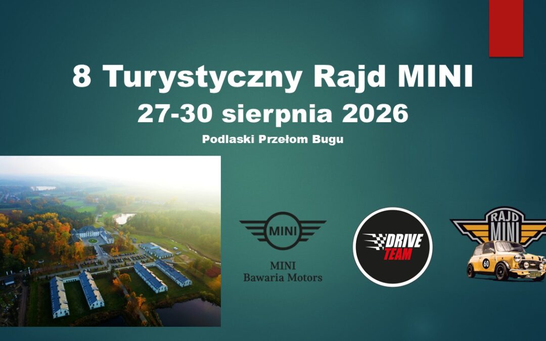8 Turystyczny Rajd MINI | 27-30 sierpnia 2026 | Podlaski Przełom Bugu